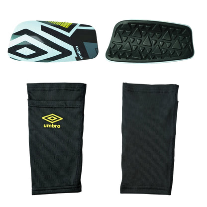 Junior Soccer Slip-In Shin Guards, Soccer Protection Gear, Soccer Sleeve, Medium Size, Yellow, Black